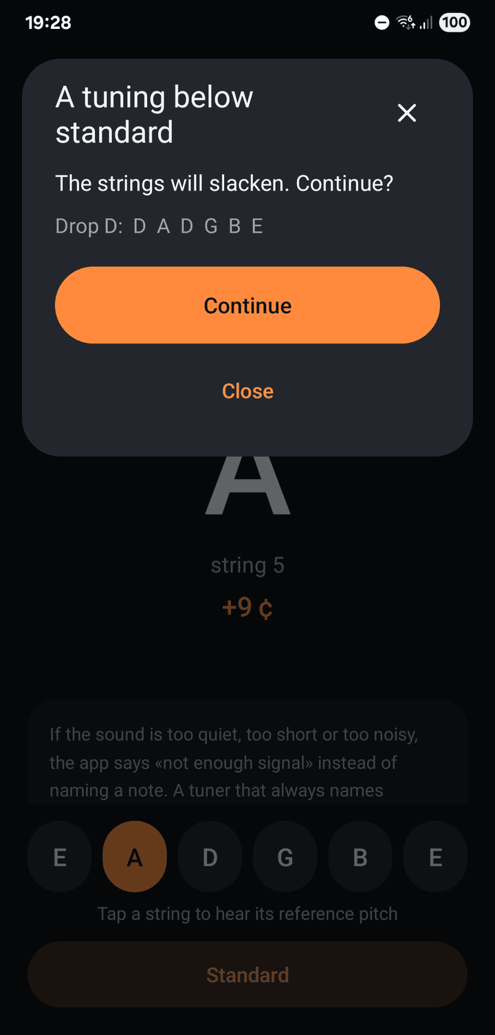 A question before switching to Drop D, because the strings will slacken
